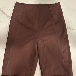 Girlfriend Collective High-Waist Women's Bike Shorts - Brown
